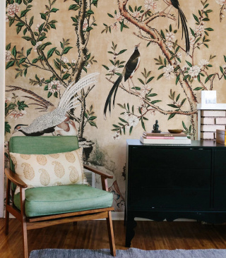 Chinoiserie wallpaper by Wallcolors