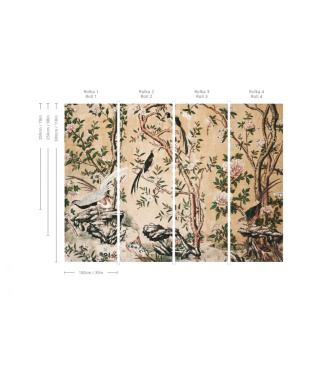 Chinoiserie wallpaper by Wallcolors