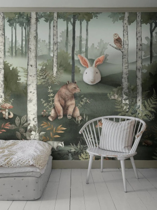 Tapeta ścienna Mural leśne zwierzęta Newbie II 6943 Wild Forest