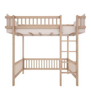 BASIC high bed mezzanine white