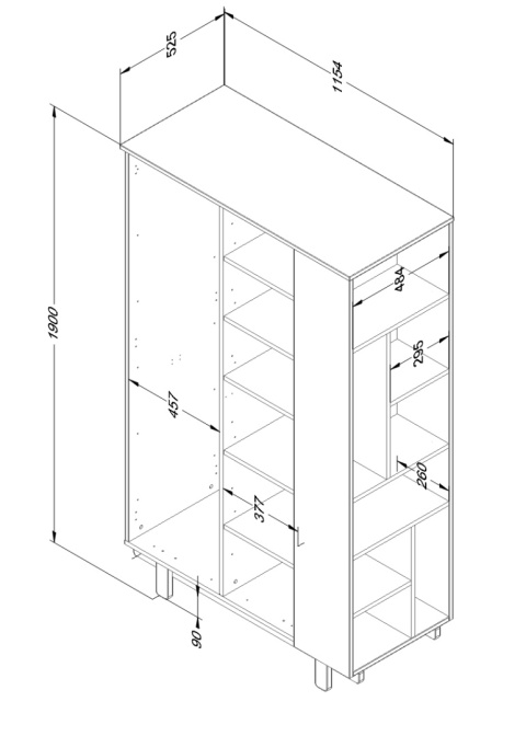 BASIC szafa trufla