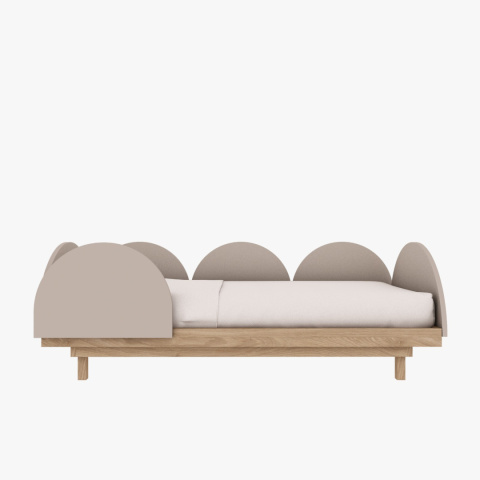 BLOOM bed 70 x 140cm cashmere - oak wood