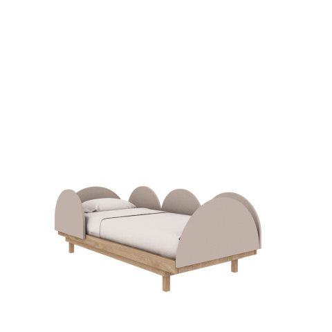 BLOOM bed 70 x 140cm cashmere - oak wood