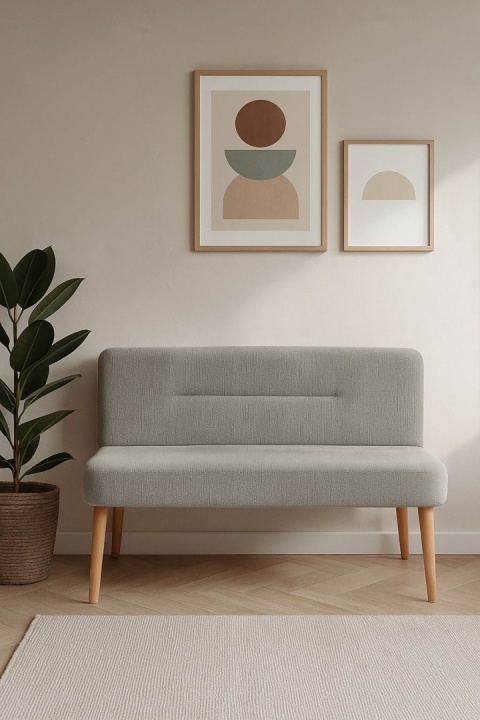 CROCCO ławka tapicerowana z oparciem