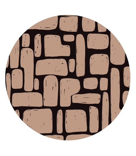 Wall decoration - mural DOTS Brick