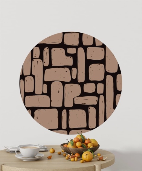 Wall decoration - mural DOTS Brick