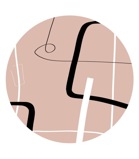 Dekoracja ścienna - Mural DOTS - Dancing lines