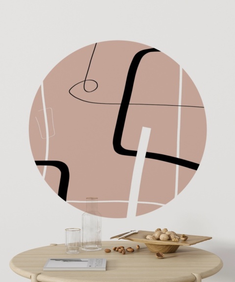 Dekoracja ścienna - Mural DOTS - Dancing lines