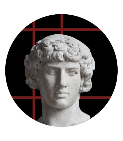 Dekoracja ścienna - Mural DOTS - Dawid CZARNY CZERWONE LINIE