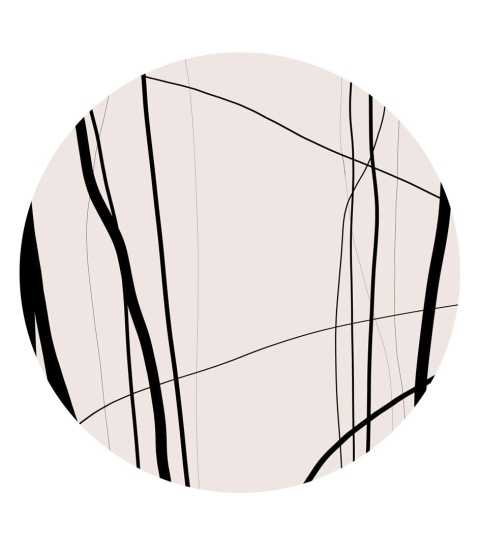 Dekoracja ścienna - Mural DOTS -Linie