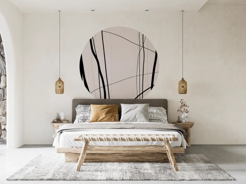 Dekoracja ścienna - Mural DOTS -Linie