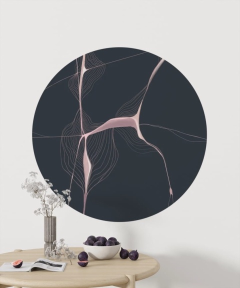 Wall decoration - mural DOTS Organic Lines