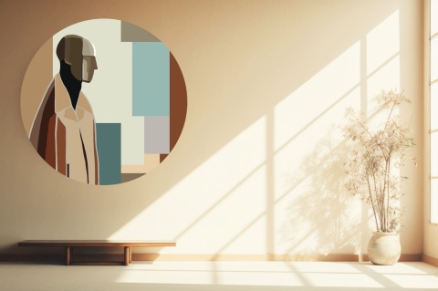 Dekoracja ścienna - mural DOTS Bauhaus Man