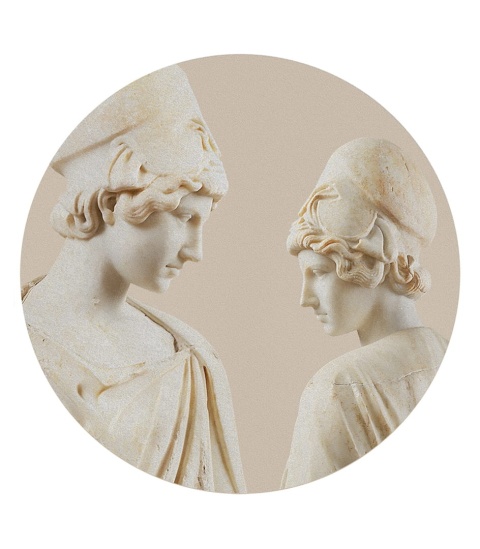 Dekoracja ścienna - mural DOTS Dwie kobiety