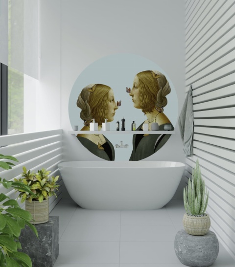 Dekoracja ścienna - mural DOTS Kobiety z motylami