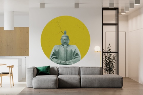 Wall decoration - mural DOTS Kusunoki HONEY