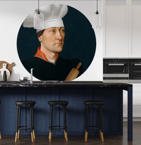 Dekoracja ścienna - mural DOTS Mężczyzna z wałkiem