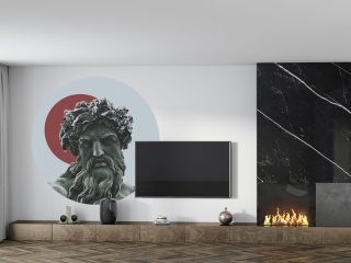 Dekoracja ścienna - mural DOTS Zeus