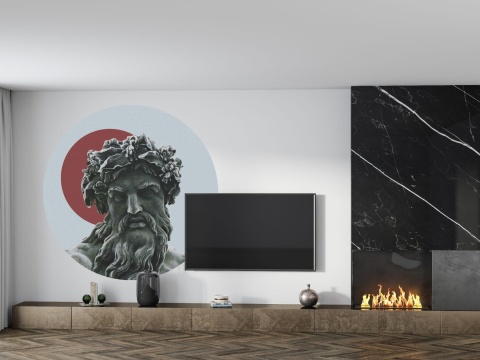 Dekoracja ścienna - mural DOTS Zeus