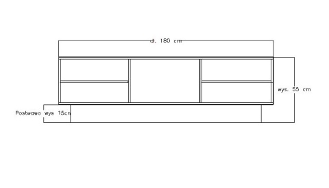 Komoda RTV STRATO 180cm