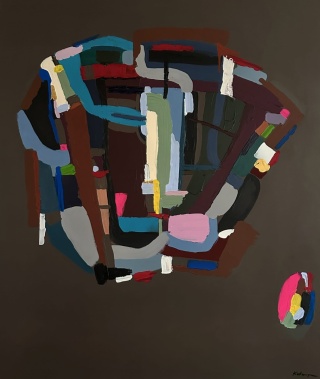 Abstrakcja MIND'S SPACE Obraz na płótnie akryl 100 x 120 cm