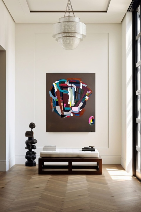 MIND'S SPACE Acrylic painting on canvas 100 x 120 cm