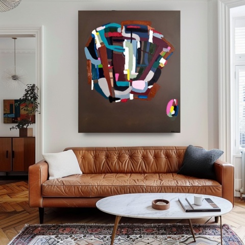 MIND'S SPACE Acrylic painting on canvas 100 x 120 cm