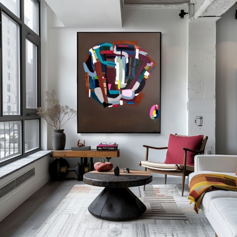 MIND'S SPACE Acrylic painting on canvas 100 x 120 cm