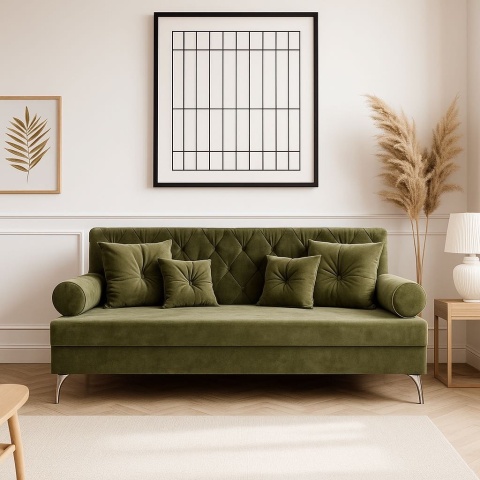 BAROQUE upholstered sofa with sleeping function