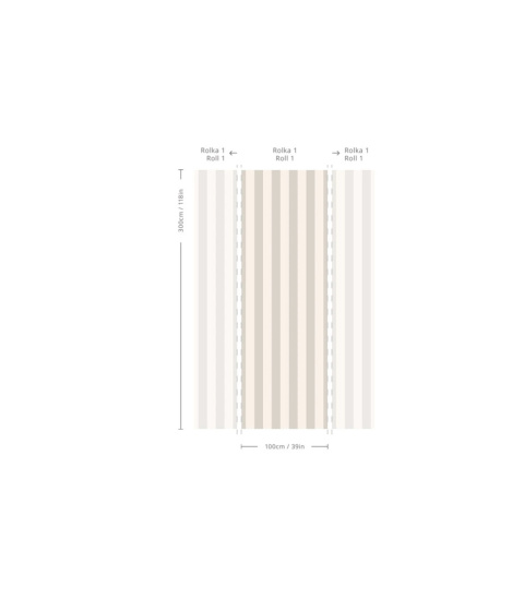 Tapeta Bold Stripe Ash od Wallcolors