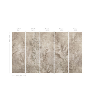 Dry grass beige Wallpaper von Wallcolors