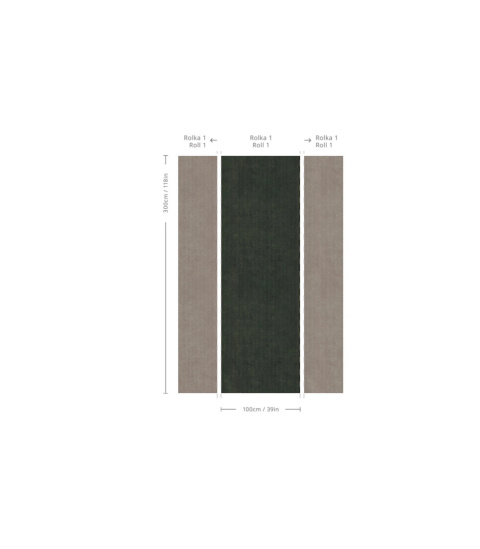 Tapeta Herringbone Green od Wallcolors