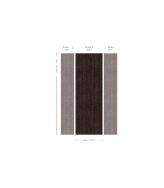 Herringbone Burgundy Wallpaper von Wallcolors