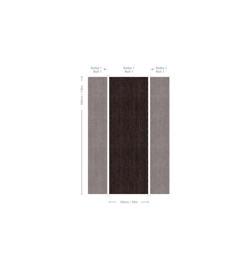 Herringbone Burgundy Wallpaper von Wallcolors