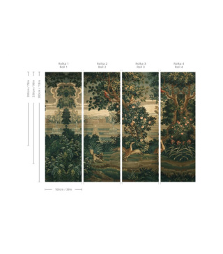 Vintage Garden Arras wallpaper from Wallcolors