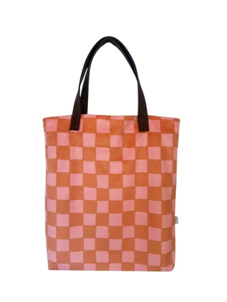 Mr.m Pixel Tasche orange - Ohren Naturleder
