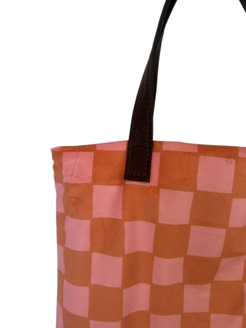 Torba Mr.m Pixel pomarańczowa - uszy skóra naturalna