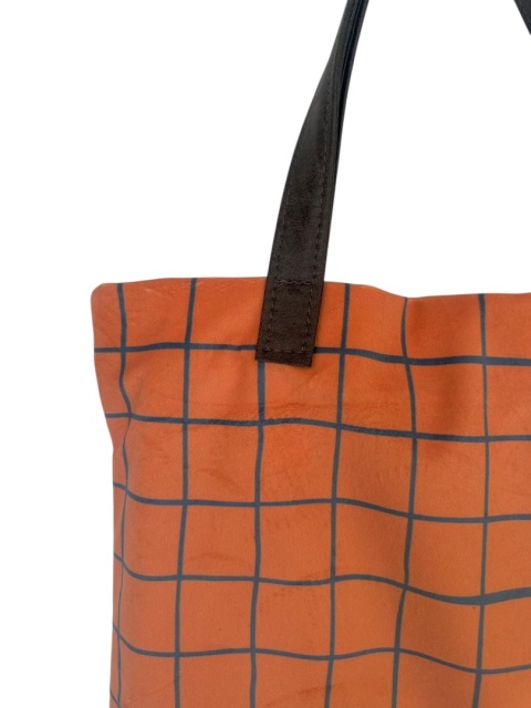 Torba Mr.m Pop pomarańczowa - uszy skóra naturalna