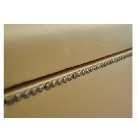 ławka /pufa z funkcją schowka 100 cm - ekoskóra złota - 1 szt.