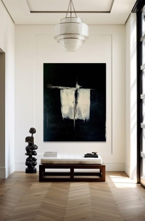 Abstrakcja BIRD MAN Obraz na płótnie akryl 100x 120 cm