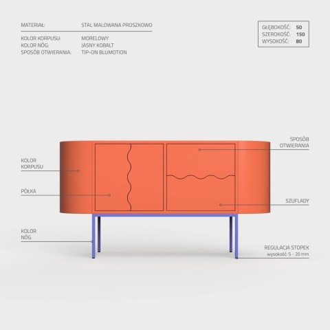 DESIVA komoda Wave 01