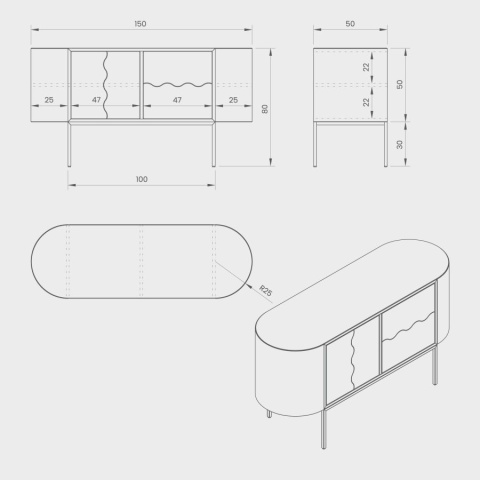 DESIVA komoda Wave 01