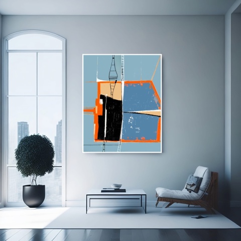 DIGITAL PAINTING - BRIDGE grafika na płótnie