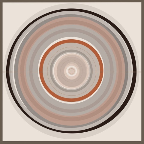 DIGITAL PAINTING -CIRCLE graphic on canvas