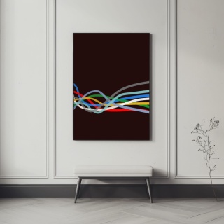 DIGITAL PAINTING - COLOR LINE 2 grafika na płótnie