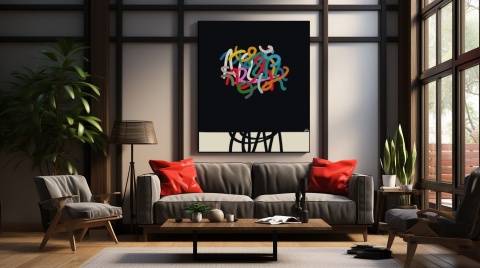 DIGITAL PAINTING - FLOWERS grafika na płótnie