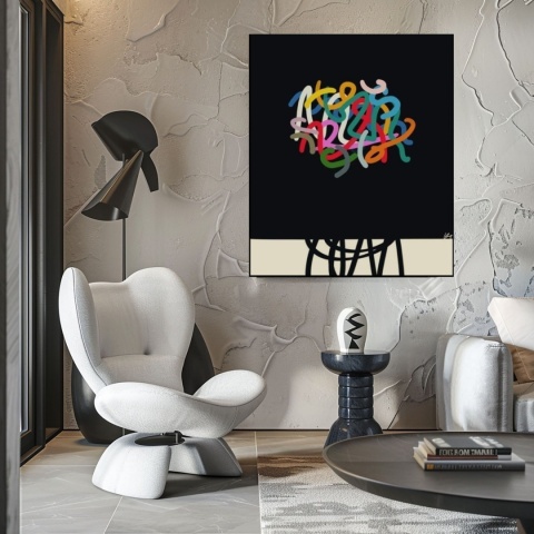 DIGITAL PAINTING - FLOWERS grafika na płótnie