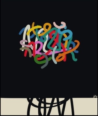 DIGITAL PAINTING - FLOWERS grafika na płótnie