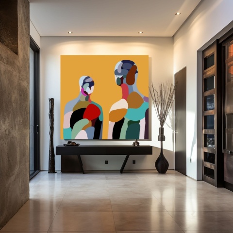 DIGITAL PAINTING -KINDRED SOULS graphic on canvas