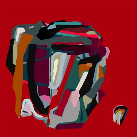 DIGITAL PAINTING -MINDS SPACE graphic on canvas